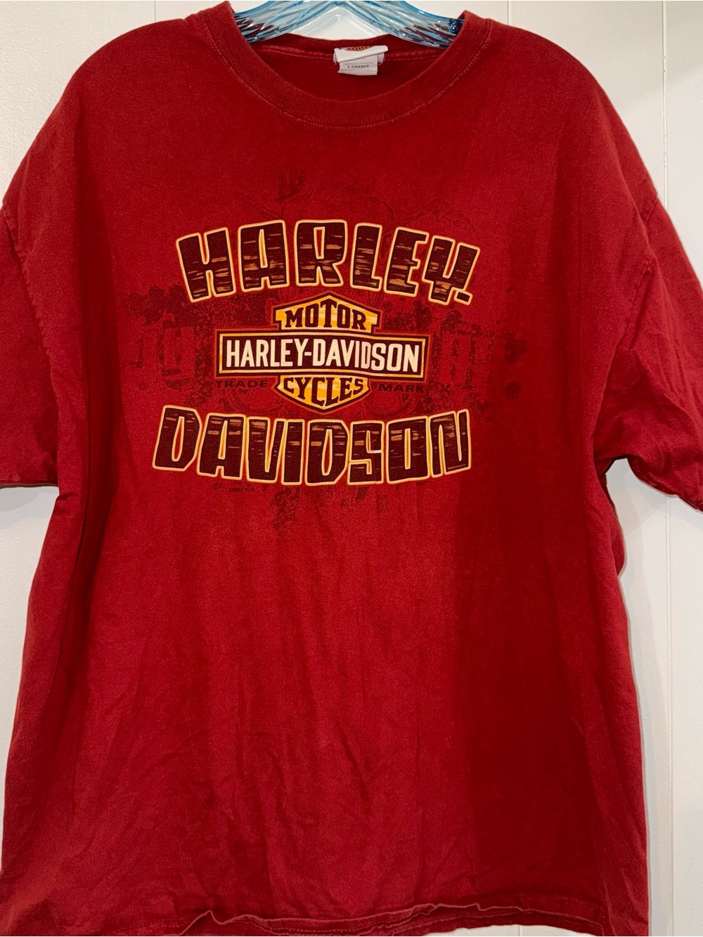 Harley Davidson Red Men’s Tee Shirt Indiana XL